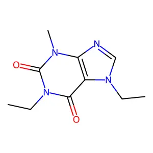 1H-Purine-2,6-dione, 1,7-diethyl-2,3,6,7-tetrahydro-3-methyl- structure