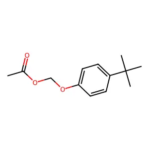 p-(tert-Butyl)phenoxymethanol, acetate structure