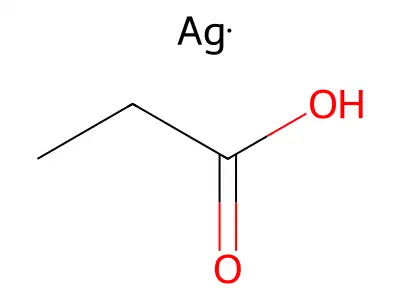 丙酸银 structure