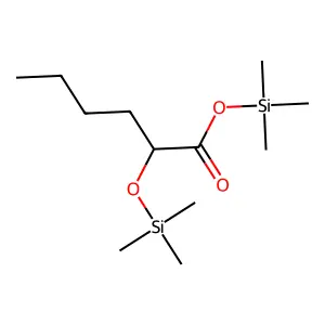 Hexanoic acid, 2-[(trimethylsilyl)oxy]-, trimethylsilyl ester structure