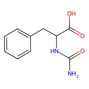 (2R)-2-(carbamoylamino)-3-phenylpropanoic acid structure