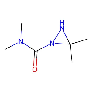 N,N,3,3-tetramethyldiaziridine-1-carboxamide structure