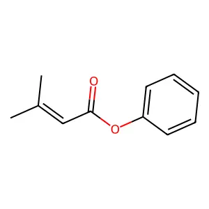 Phenyl 3-methylbut-2-enoate structure
