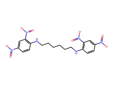 N,N'-bis(2,4-dinitrophenyl)hexane-1,6-diamine structure