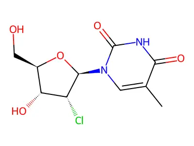 2'-Chlorothymidine structure