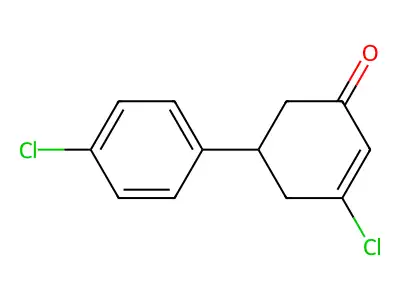 3-Chloro-5-(4-chlorophenyl)cyclohex-2-en-1-one structure