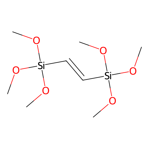 Trimethoxy(2-trimethoxysilylethenyl)silane structure