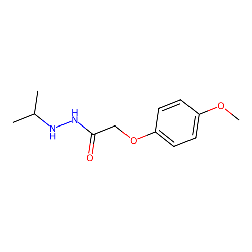 N'-isopropyl-2-(4-methoxyphenoxy)acetohydrazide structure