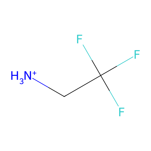 2,2,2-Trifluoroethylazanium structure