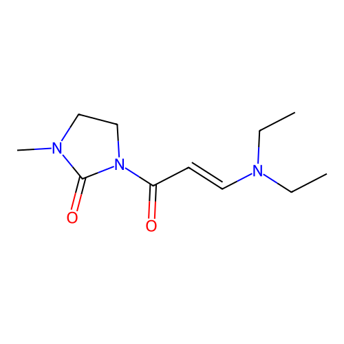 1-[3-(Diethylamino)prop-2-enoyl]-3-methylimidazolidin-2-one structure
