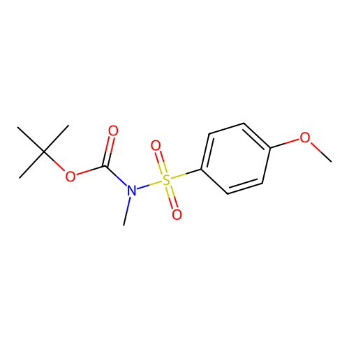 Carbamic acid, [(4-methoxyphenyl)sulfonyl]methyl-, 1,1-dimethylethyl ester structure