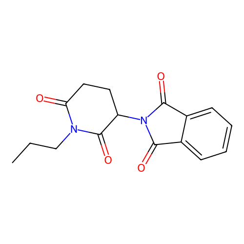1H-Isoindole-1,3(2H)-dione, 2-(2,6-dioxo-1-propyl-3-piperidinyl)- structure