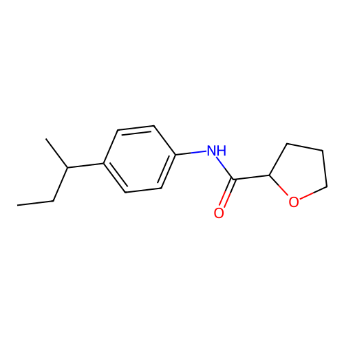 N-(4-butan-2-ylphenyl)oxolane-2-carboxamide structure