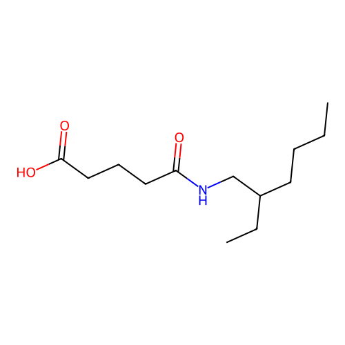 5-[(2-Ethylhexyl)amino]-5-oxopentanoic acid structure