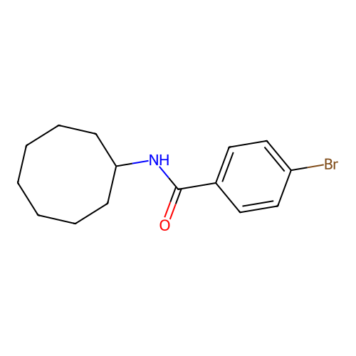 4-bromo-N-cyclooctylbenzamide structure