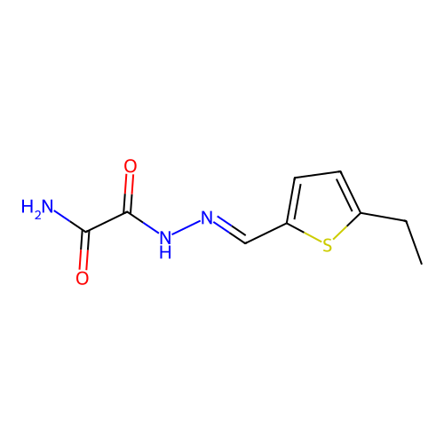 N'-[(5-ethylthiophen-2-yl)methylideneamino]oxamide structure