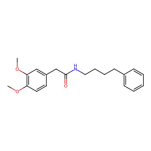 2-(3,4-dimethoxyphenyl)-N-(4-phenylbutyl)acetamide structure
