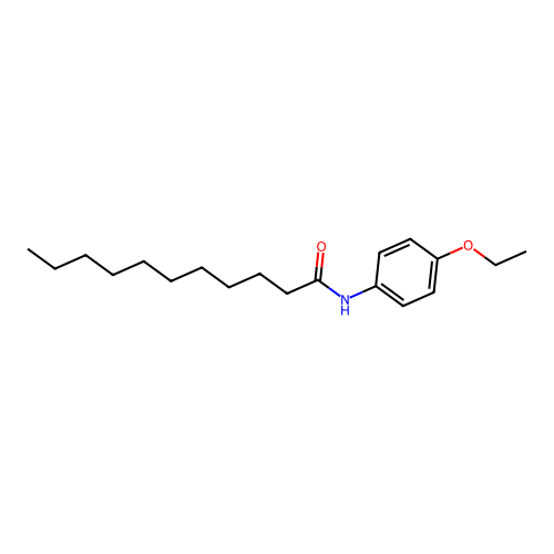 N-(4-ethoxyphenyl)undecanamide structure