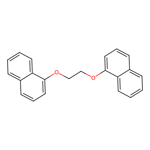 1-[2-(1-Naphthyloxy)ethoxy]naphthalene structure