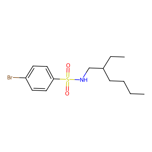 4-bromo-N-(2-ethylhexyl)benzenesulfonamide structure