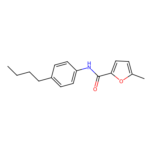 N-(4-butylphenyl)-5-methylfuran-2-carboxamide structure