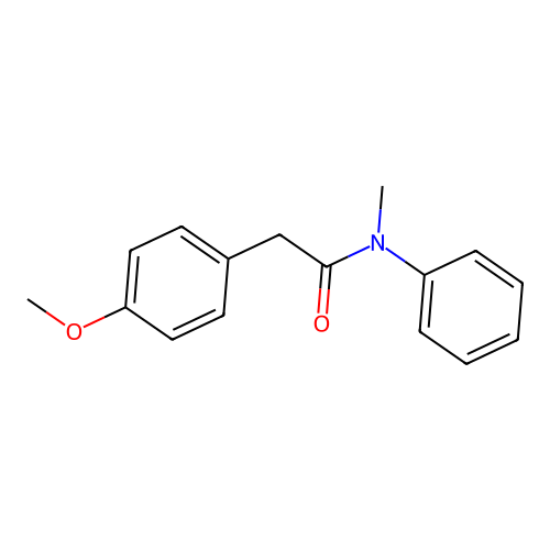 2-(4-methoxyphenyl)-N-methyl-N-phenylacetamide structure