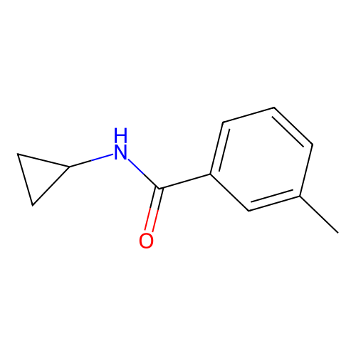 N-cyclopropyl-3-methylbenzamide structure