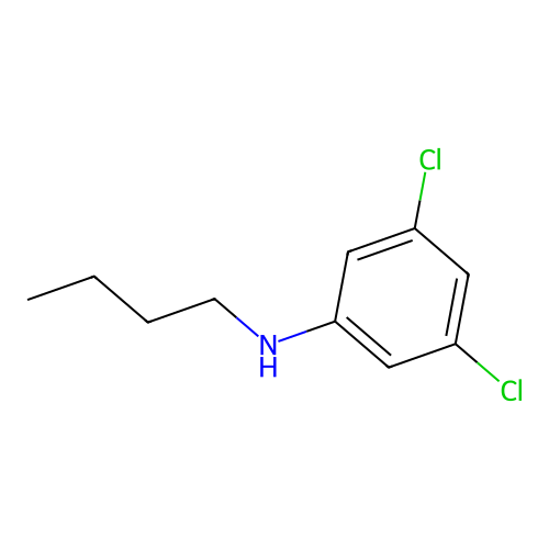 N-butyl-3,5-dichloroaniline structure