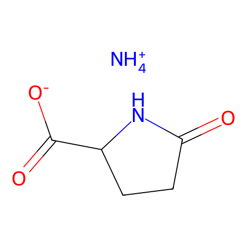 Ammonium 5-oxo-DL-prolinate structure