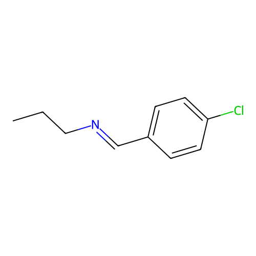 p-Chlorobenzylidene-propyl-amine structure