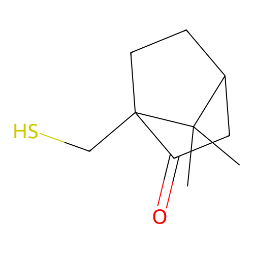 7,7-Dimethyl-1-(sulfanylmethyl)bicyclo[2.2.1]heptan-2-one structure