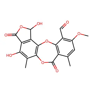 牛皮叶衣酸 structure