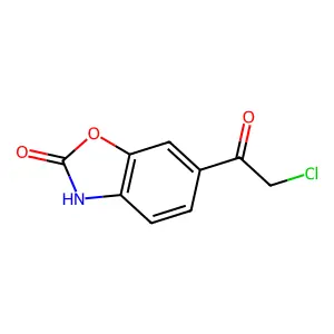 6-(2-Chloroacetyl)-2,3-dihydro-1,3-benzoxazol-2-one structure