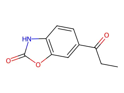 6-(1-Oxopropyl)-2(3H)-benzoxazolone structure