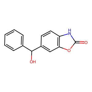 2-Benzoxazolinone, 6-(hydroxyphenylmethyl)- structure