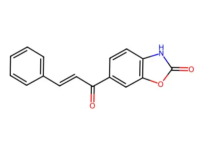 6-Cinnamoylbenzoxazolinone structure