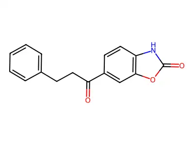 2(3H)-Benzoxazolone, 6-(1-oxo-3-phenylpropyl)- structure