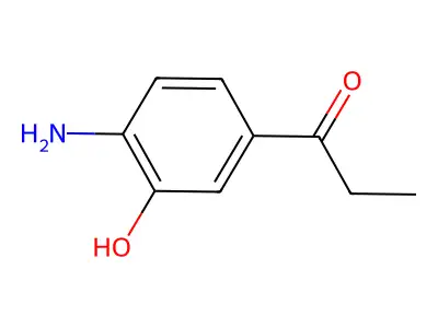 1-Propanone, 1-(4-amino-3-hydroxyphenyl)- structure