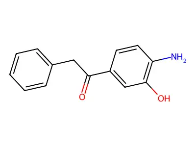 Ethanone, 1-(4-amino-3-hydroxyphenyl)-2-phenyl- structure