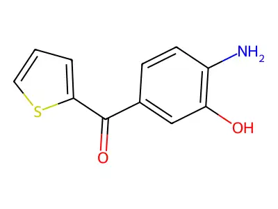 Methanone, (4-amino-3-hydroxyphenyl)-2-thienyl- structure