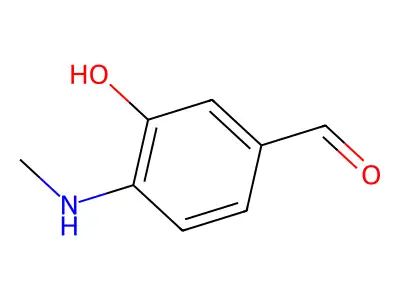 Benzaldehyde, 3-hydroxy-4-(methylamino)- structure