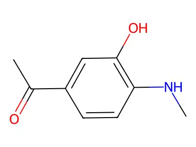 Ethanone, 1-(3-hydroxy-4-(methylamino)phenyl)- structure