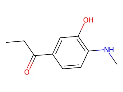 1-Propanone, 1-(3-hydroxy-4-(methylamino)phenyl)- structure