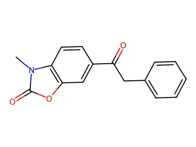 2(3H)-Benzoxazolone, 3-methyl-6-(phenylacetyl)- structure