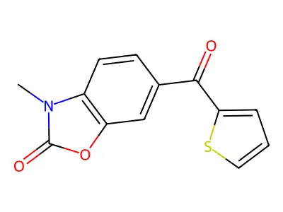2(3H)-Benzoxazolone, 3-methyl-6-(2-thienylcarbonyl)- structure