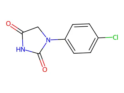 1-(4-Chlorophenyl)imidazolidine-2,4-dione structure