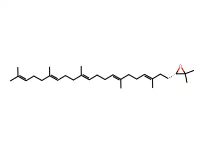 (S)-2,3-Epoxysqualene structure
