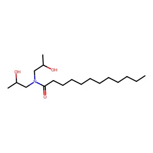 月桂酸二异丙醇酰胺 structure