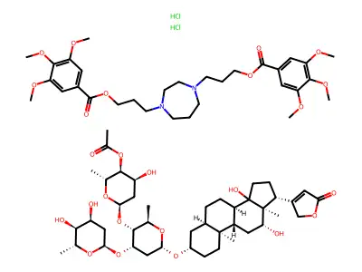 beta-Acetyldigoxin mixture with Dilazep structure