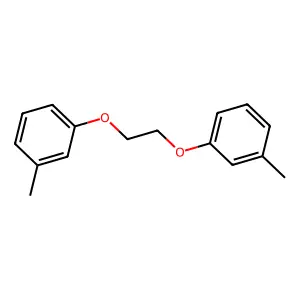1,1'-(Ethane-1,2-diylbis(oxy))bis(3-methylbenzene) structure